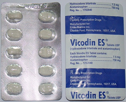 Buy Vicodin Es (Hydrocodone/acetaminophen) 7.5 mg