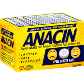 Buy Anacin (aspirin and caffeine) Tablets x 1’s